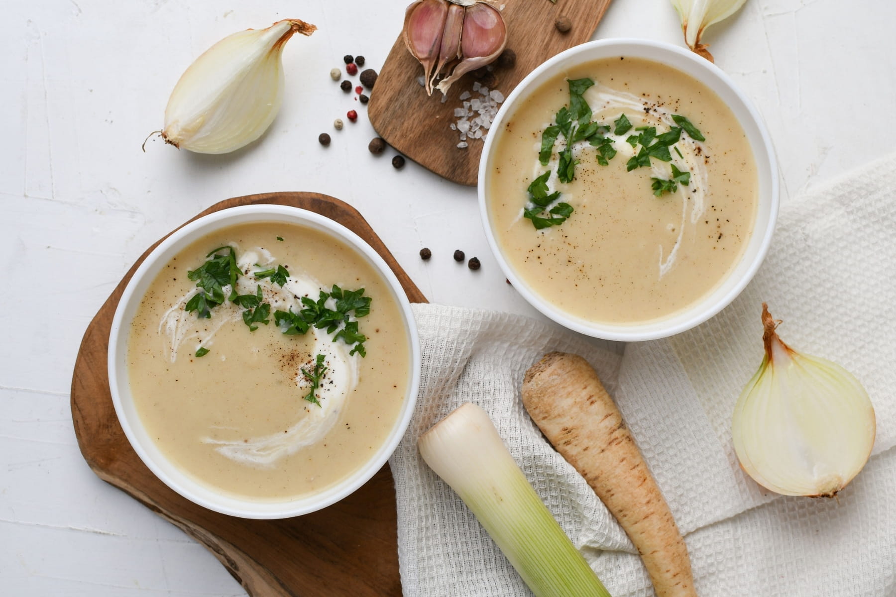 Zupa krem z białych warzyw